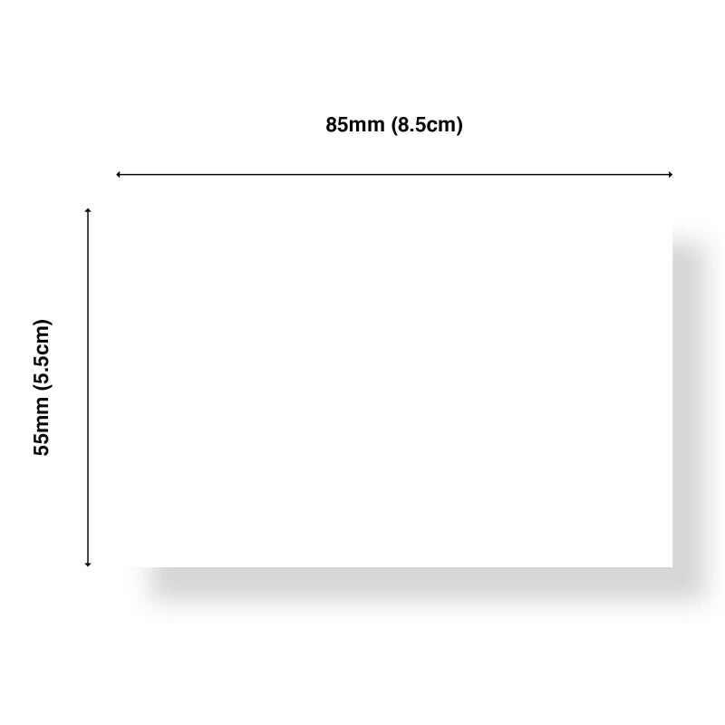 Punkcards Blank Business Cards White – Pack of 125 Plain White Cards 85 x 55mm – Small Blank Cards for Flash Cards, Crafts, Notes & Place Cards, Made in UK - Image 4