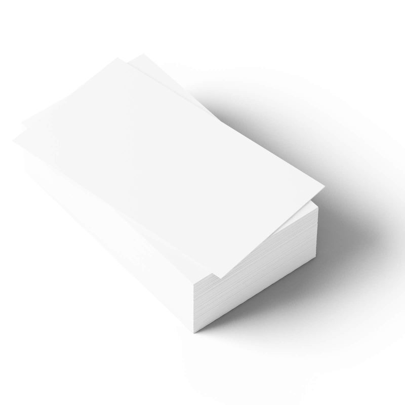 Punkcards Blank Business Cards White – Pack of 125 Plain White Cards 85 x 55mm – Small Blank Cards for Flash Cards, Crafts, Notes & Place Cards, Made in UK - Image 5