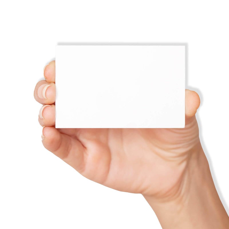 Punkcards Blank Business Cards White – Pack of 125 Plain White Cards 85 x 55mm – Small Blank Cards for Flash Cards, Crafts, Notes & Place Cards, Made in UK - Image 3