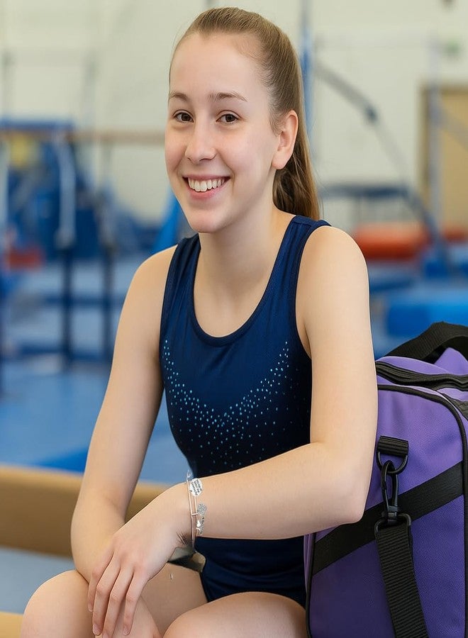 Infinity Collection Gymnastics Bracelet - She Believed She Could So She Did Charm Bangle, Jewelry Gift for Gymnasts & Accessories - Image 4