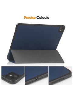 Anmi Triple Fold Bracket Case for iPad Pro 13 Inch 2024 (M4, 7th Gen),  Protective Smart Cover With Auto Sleep Wake Feature  (Blue)  - Image 5
