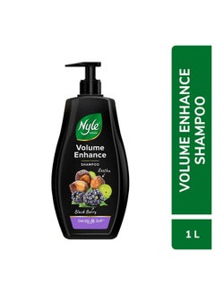 Nyle Naturals Volume Enhance Shampoo 1 L, For Long & Voluminous Hair With Blackberry, Reetha, & Amla | Ph Balanced & Paraben Free Gentle & Soft Shampoo For Women & Men  - Image 2