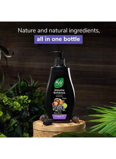 Nyle Naturals Volume Enhance Shampoo 1 L, For Long & Voluminous Hair With Blackberry, Reetha, & Amla | Ph Balanced & Paraben Free Gentle & Soft Shampoo For Women & Men  - Image 3