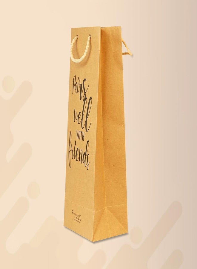 Packmate Tree Free Paper Packmate Wine Bag (Pack of 5) Made of 100% Recycled Paper - Image 3