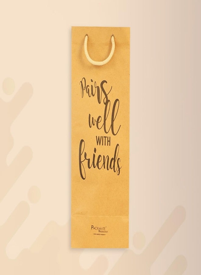 Packmate Tree Free Paper Packmate Wine Bag (Pack of 5) Made of 100% Recycled Paper - Image 2