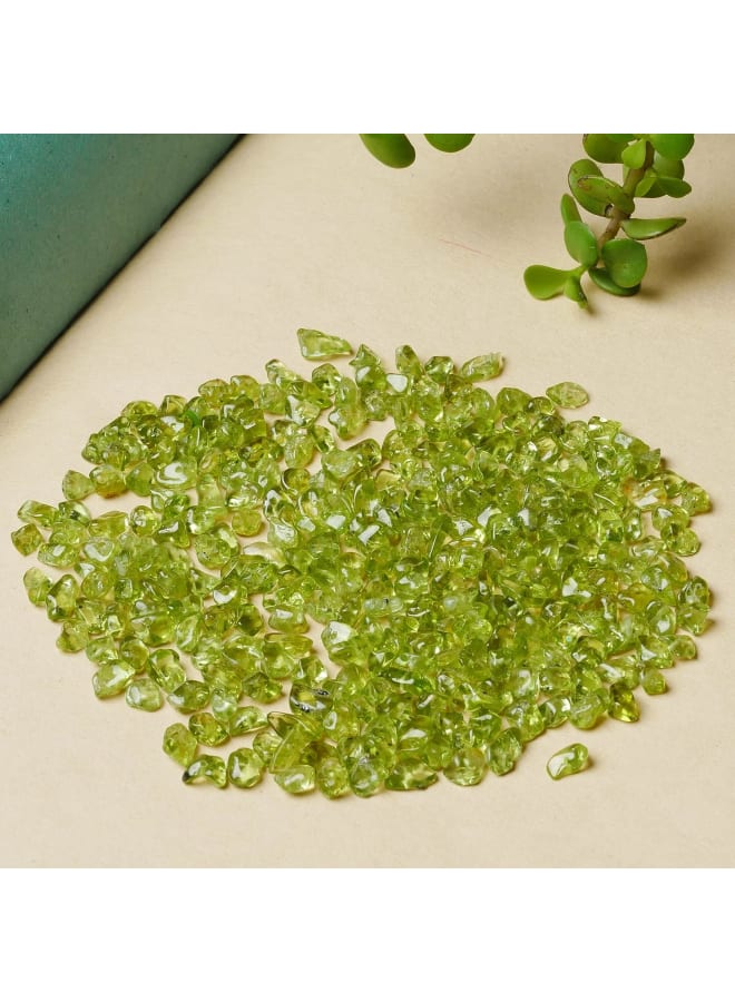 أحجار الزبرجد - الكريستال والأحجار الكريمة - أحجار الحصى المسحوقة - خرز المجوهرات - أحجار كريمة للحرف اليدوية - حشو مزهرية صغيرة - أحجار كريستال للزينة - Image 2