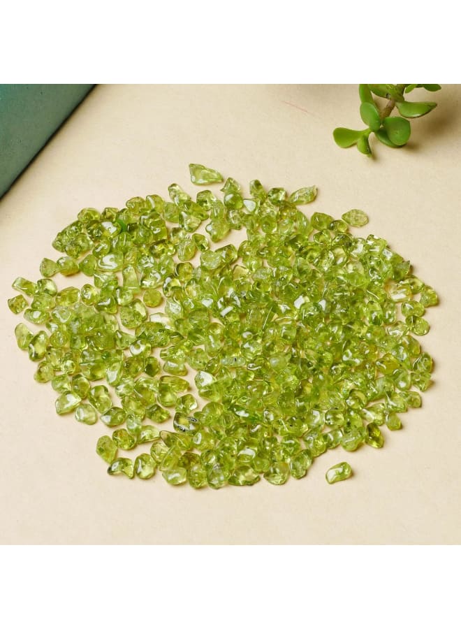 أحجار الزبرجد - الكريستال والأحجار الكريمة - أحجار الحصى المسحوقة - خرز المجوهرات - أحجار كريمة للحرف اليدوية - حشو مزهرية صغيرة - أحجار كريستال للزينة - Image 5