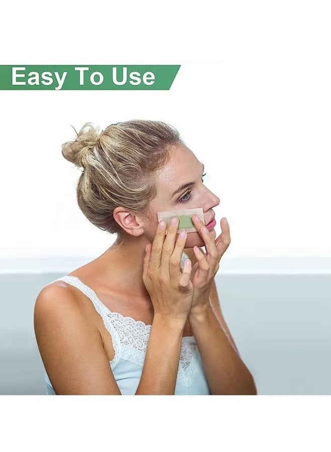 روزينو مجموعة إزالة الشعر السريعة والغير مؤلمة من شرائط الشمع الهلامية سهلة الاستخدام للوجه والحاجبين - Image 5