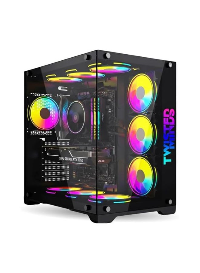 تويستيد مايندز حاسوب ألعاب مكتبي Bullet بمعالج Core i5-12400F/ذاكرة RAM سعة 16GB DDR4/قرص SSD سعة 1TB/بطاقة رسومات Nvidia GeForce RTX 3050 سعة 6GB - Image 1