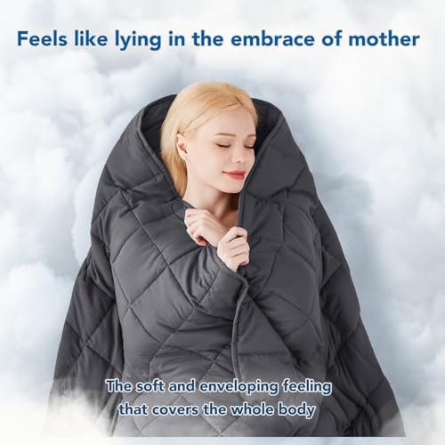 Topcee Weighted Heavy Comfort Blanket, Soft , Thick, Cooling Breathable Polyester Material with Glass Beads for Adult All-Season Summer Fall Winter, (20lbs 80"x87" King Size) - Image 4