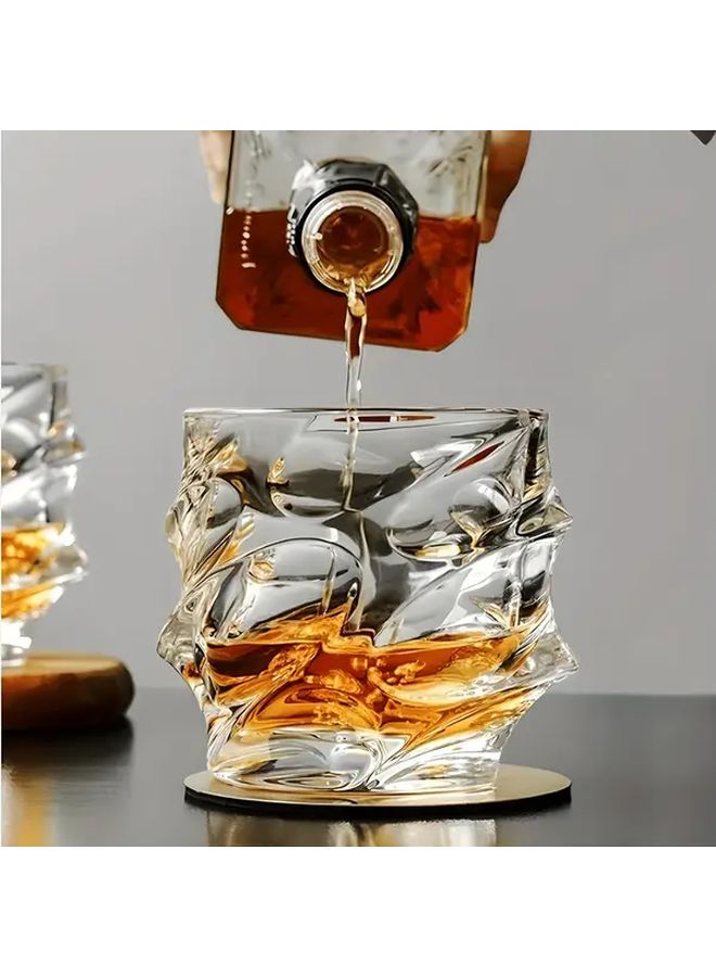 4pcs Old Fashioned Whiskey Glasses Japanese Crystal Scotch Snifter for Bourbon Cocktail - Image 2