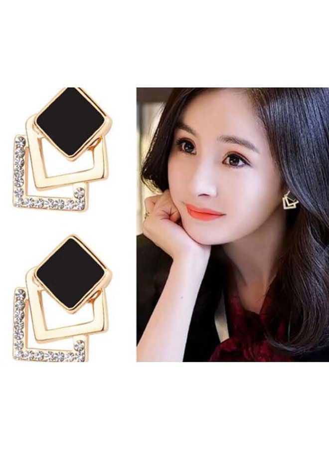 NIBEMINENT 925 Sterling Silver Diamond Studded Earrings - Image 3