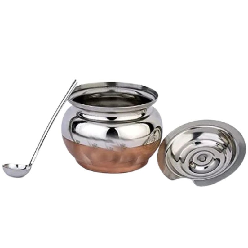 Multipurpose Stainless Steel Copper Bottom Ghee Pot -150ml  - Image 2