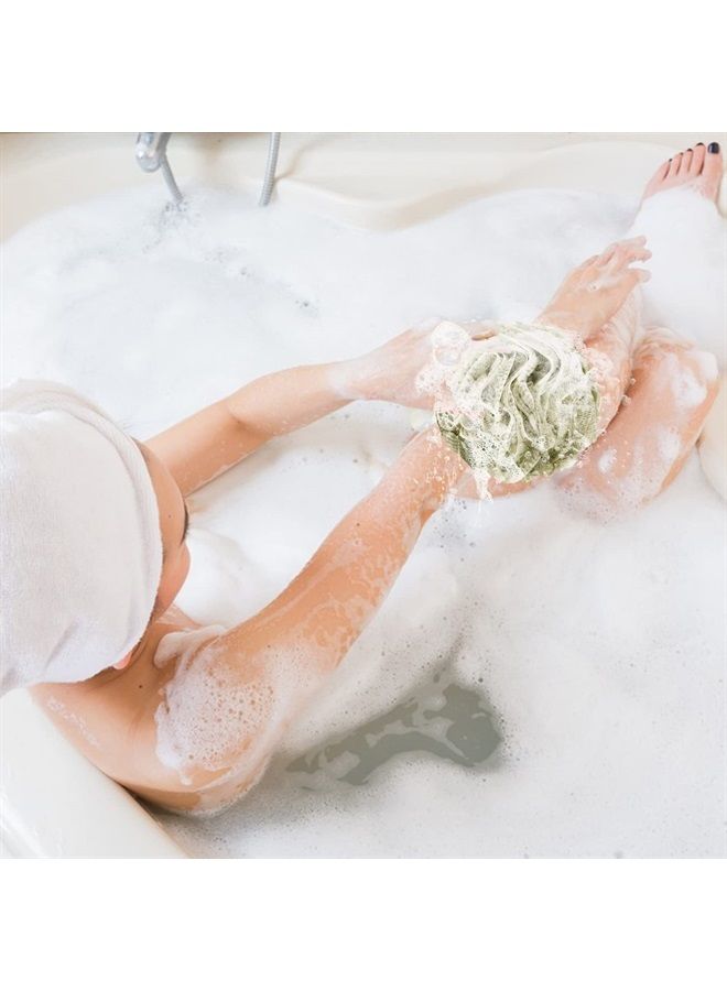 Fu Store Bath Sponges Shower Loofahs 50g Mesh Balls Sponge for Body Wash Bathroom Men Women - 4 Pack Scrubber Cleaning Loofah (50g Multi Color) - Image 2