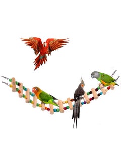 SunGrow SunGrow Bird Ladder Bridge, 20 x 3 Inches, Raw Wood and Edible Dye, Suitable for Small to Medium Birds, 1 Piece  - Image 2