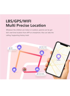 Generic LT21 4G Smart Watch Kids GPS WIFI Video Call SOS IP67 Waterproof Child Smartwatch Camera Monitor Tracker Location Phone Watch(Pink)  - Image 3