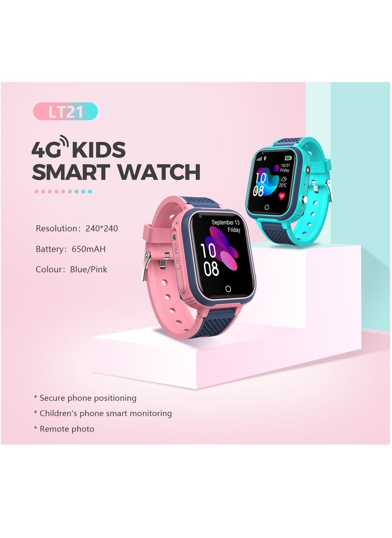 LT21 4G Smart Watch Kids GPS WIFI Video Call SOS IP67 Waterproof Child Smartwatch Camera Monitor Tracker Location Phone Watch(Pink) - pzsku/ZCFACF5E1B917DFE8F4BFZ/45/_/1730444038/f23ea231-3b86-4261-a0ae-9fe95e910d0b