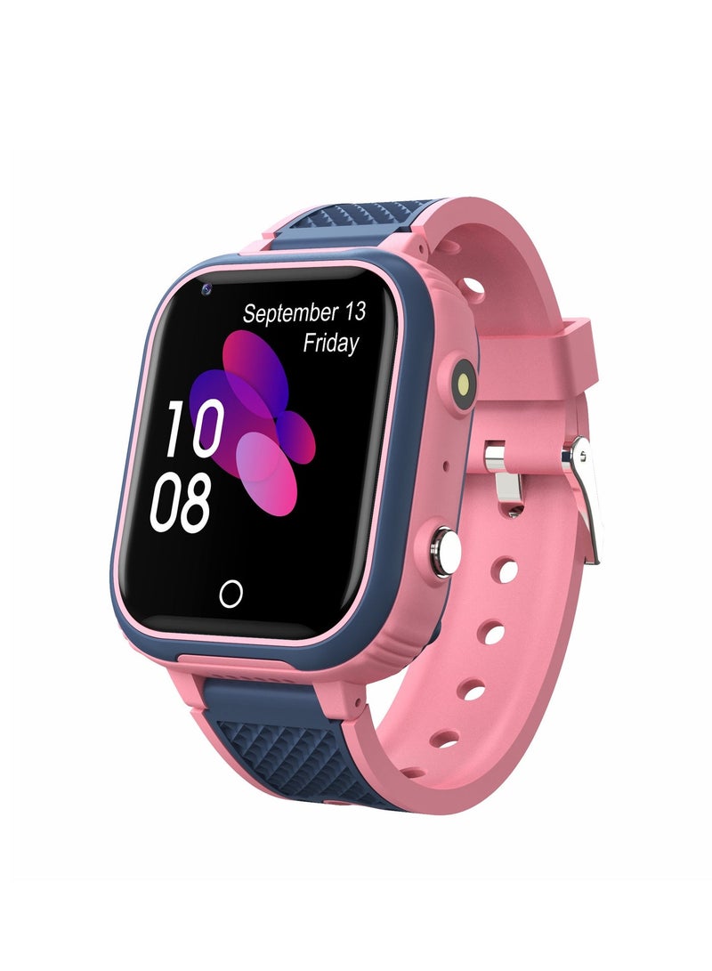EVEREEN LT21 4G Smart Watch Kids GPS WIFI Video Call SOS IP67 Waterproof Child Smartwatch Camera Monitor Tracker Location Phone Watch(Pink) - Image 1