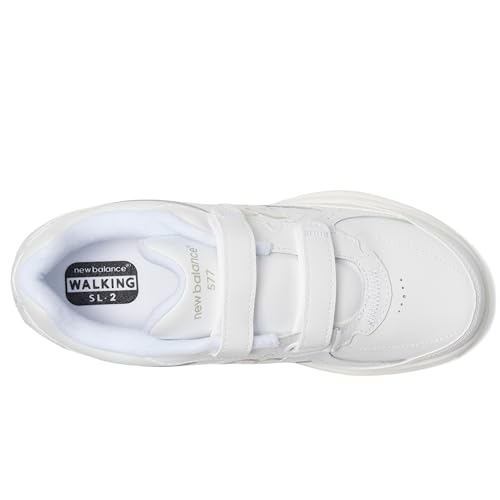 New Balance Women's 577 V1 Hook and Loop Shoe, White, 10.5 X-Wide - Image 3