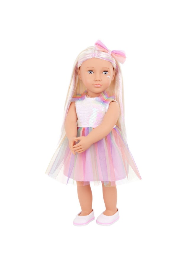 Our Generation Iris Fashionable and Fun Doll in Unicorn Outfit Multicolor 18 Inch BOGBD31503Z - Image 1