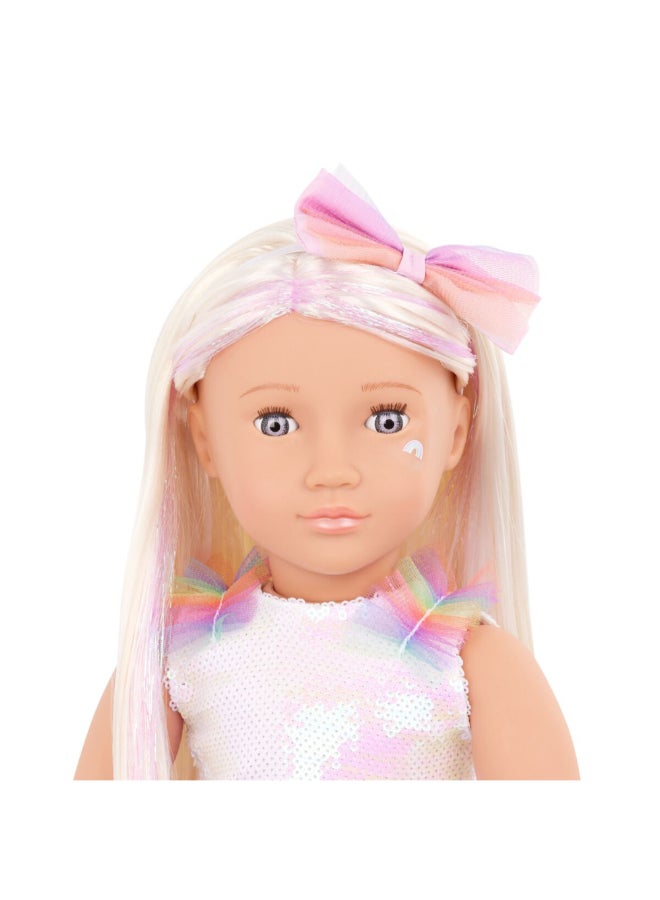 Our Generation Iris Fashionable and Fun Doll in Unicorn Outfit Multicolor 18 Inch BOGBD31503Z - Image 3