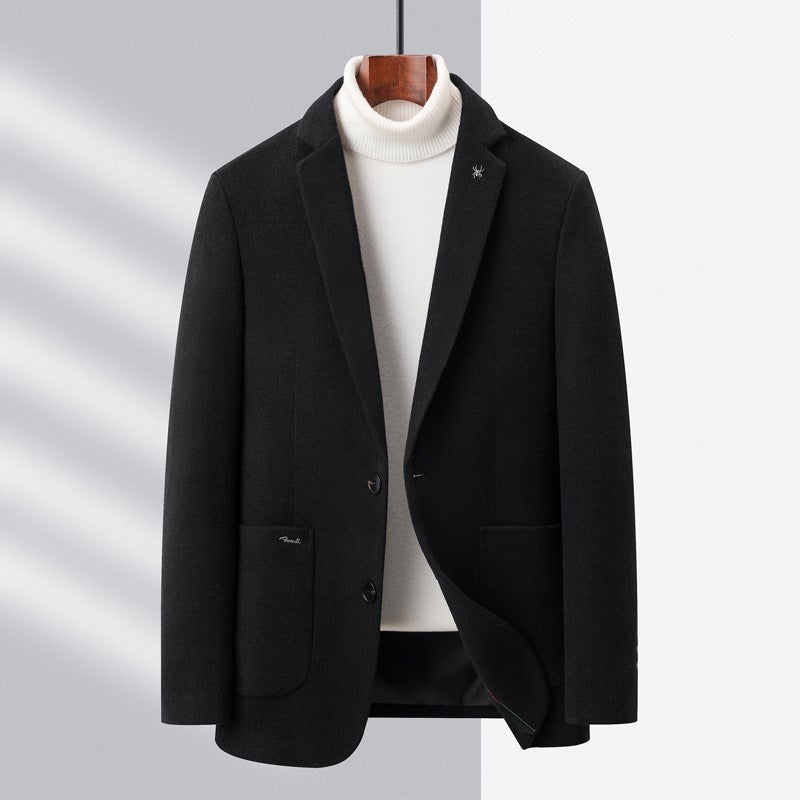 Autumn and winter wool woolen suit mens 2023 new business casual single West Coat high-end fashion brand suit men Brown M872