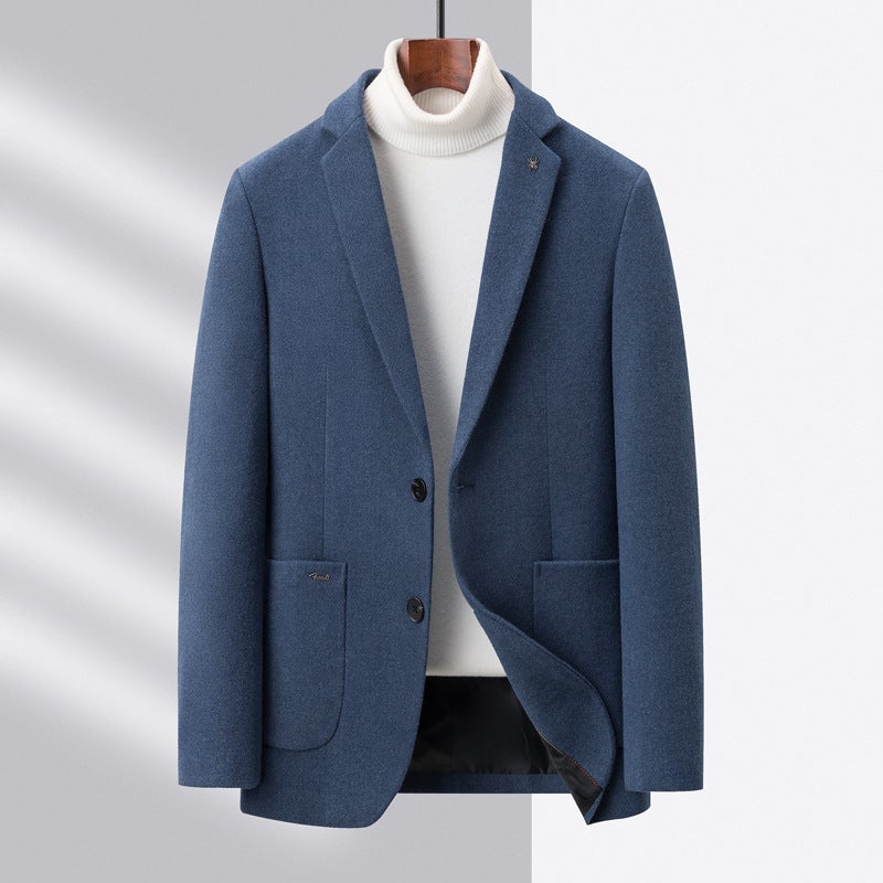 Autumn and winter wool woolen suit mens 2023 new business casual single West Coat high-end fashion brand suit men Brown M872