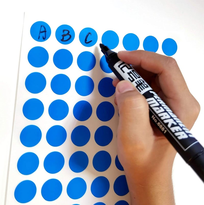 PARLAIM 1050 PCS 3/4 Inch Round Color-Code Dot Stickers, Color Coded Circle Stickers for Classroom, Office (Blue) - Image 2