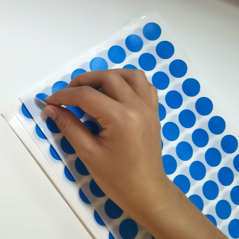PARLAIM 1050 PCS 3/4 Inch Round Color-Code Dot Stickers, Color Coded Circle Stickers for Classroom, Office (Blue) - Image 3