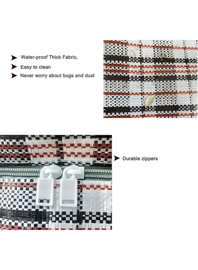 DUNISO 3-Pack Moving Bags, Sturdy And Durable Laundry Storage Bags, Foldable Large Capacity Woven Bags, Reusable, Suitable For Moving, Blankets, Clothes, Groceries, Etc., 78 * 55 * 25 Cm. - Image 3