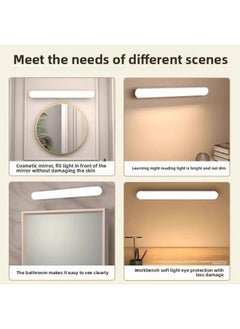 General Led Fill Light Makeup Special Makeup Dresser Wash Light Punch-free Toilet Mirror Makeup Fill Light-Specifications:Makeup Fill Light 【adjustable Angle + No Punching Installation】 - 32cm Remote Contro  - Image 5