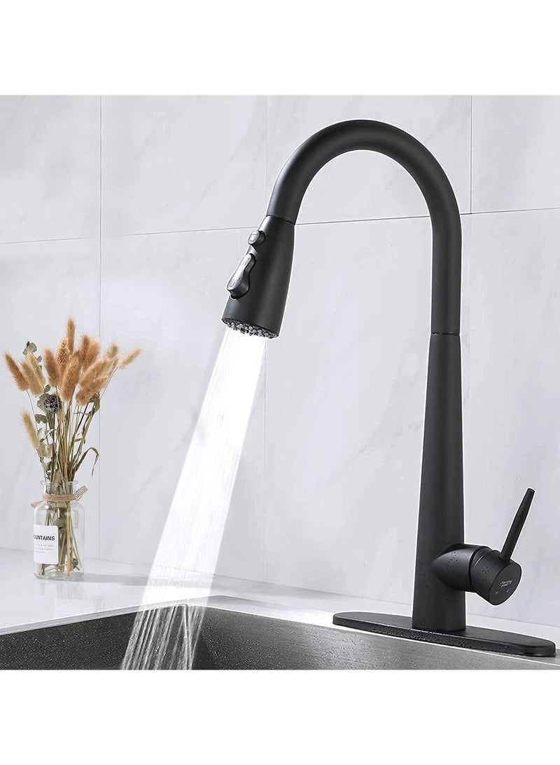 AROAQ 3 Modes Kitchen Sink Faucet Single Handle Kitchen Faucets with Pull Down Sprayer Stainless Steel Faucet for Kitchen Sink - Image 3