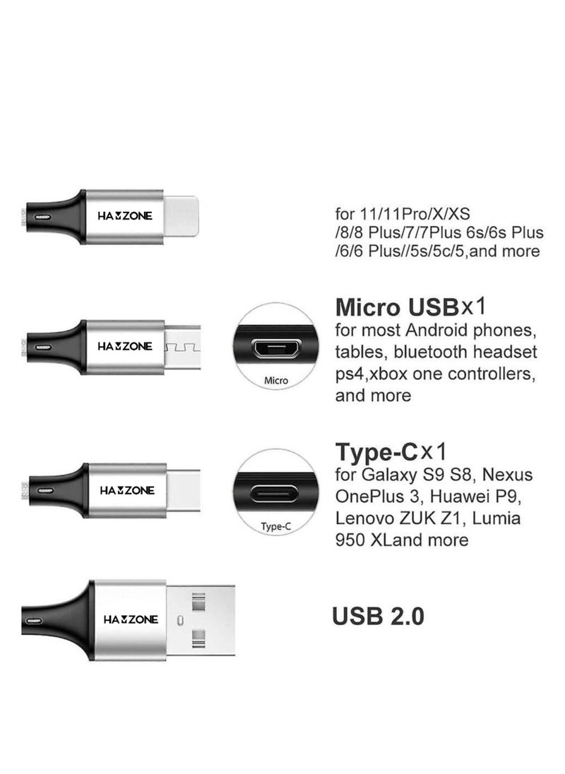 Hamzone - Hamzone 3 in 1 3A Fast Charging Cable - Image 1