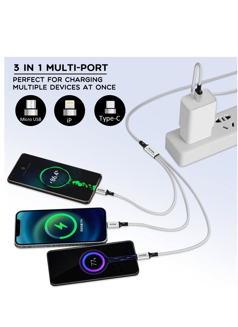 Hamzone - Hamzone 3 in 1 3A Fast Charging Cable - Image 1