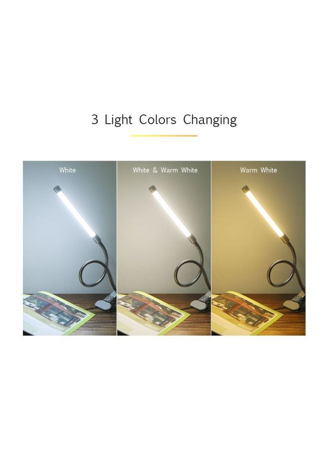 NIBEMINENT Adjustable LED Table Lamp White - Image 2