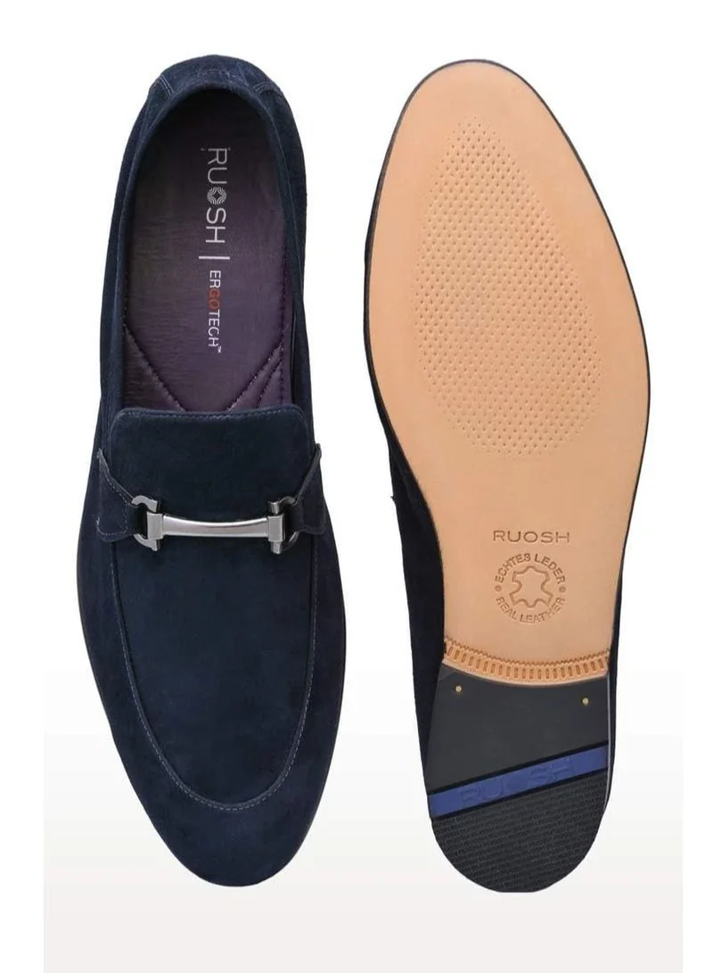 RUOSH Men's Genuine Nubuck Leather Slip on Dress Shoes Oxfords Derby Formal Business Party Occasion Modern Styling