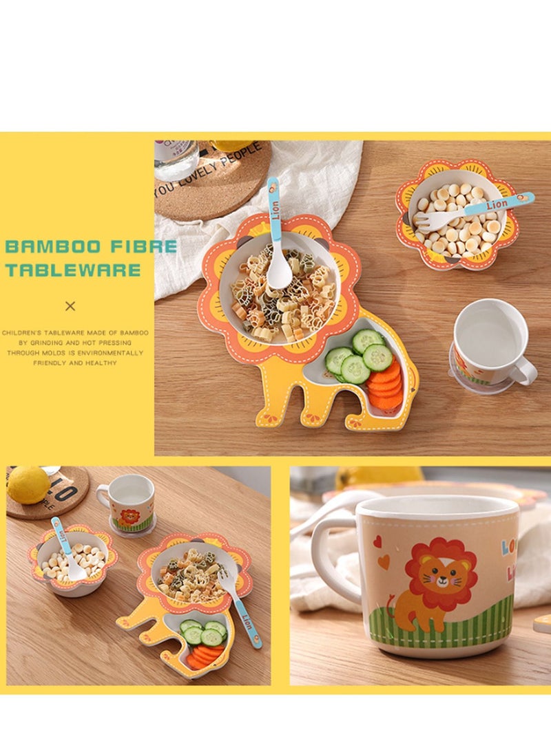 Arabest 5-Piece Cartoon Dinnerware Set  - Image 5