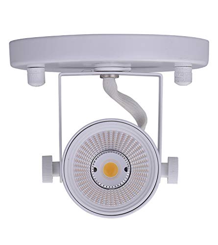 CLOUDY BAY LED Flush Mount Ceiling Spot Light,CRI90+ 8W 600lm 3000K Warm White Dimmable,Adjustable Tilt Angle Ceiling Light Fixture,White Finish - Image 2