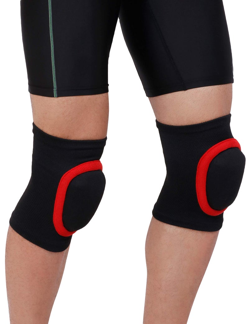 GYMIFIC Premium knee Pad support built for superior protection and comfort during gym workouts, sports, and fitness knee pad (SMALL, RED) - Image 3