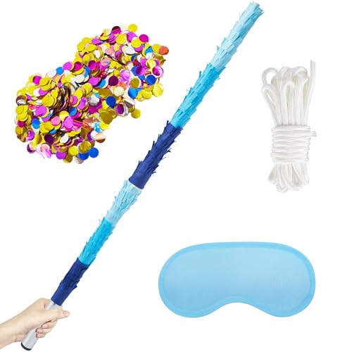PCFING 30 Inch Piata Stick Kit Blue Very Sturdy Will Not Break Suitable for Boys Girls Adults Can Have Fun at Any Party - Image 1