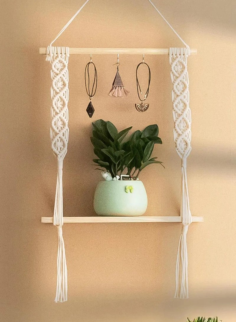 انتيكيانو رف حائط خشبي - Image 1