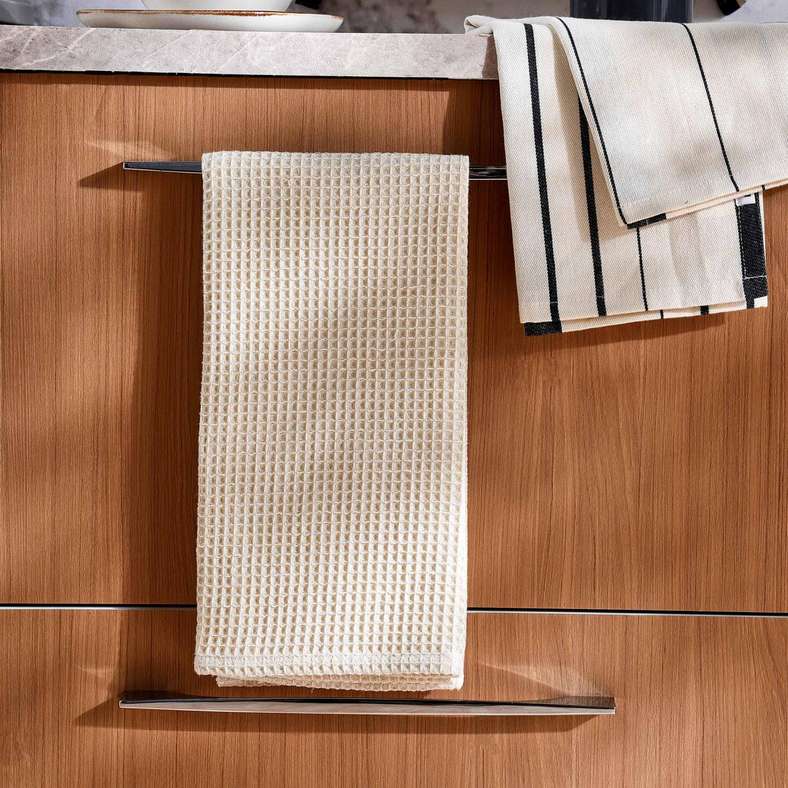 Pan Home Nayara Stripe Kitchen Towel Set - Black - Image 1