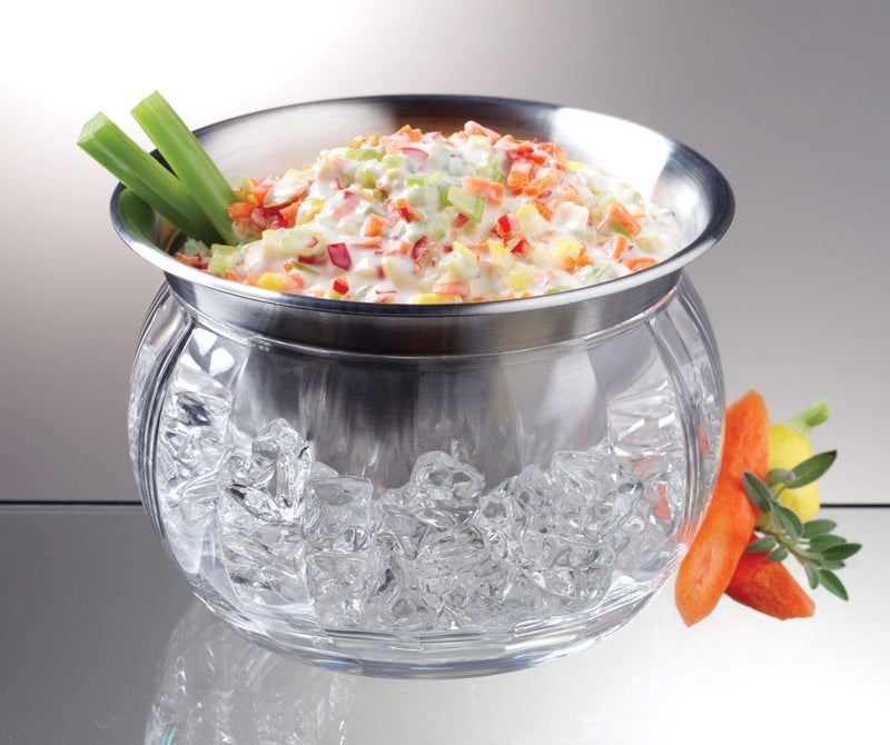 PRODYNE Prodyne Iced Dip-On-Ice Stainless-Steel Serving Bowl 22oz  - Image 4