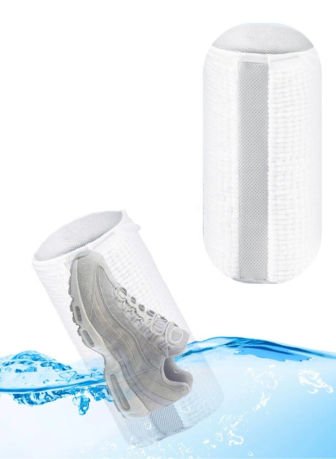 Chase Up Shoe Washing Machine Bag, 2-Packs Shoe Bag for Washing Machine, Reusable Laundry Shoe Bag, Mesh Shoe Wash Bag For Sneaker and Canvas, 360°Wrap-Around Cleaning Shoe Cleaning Bag  - Image 2