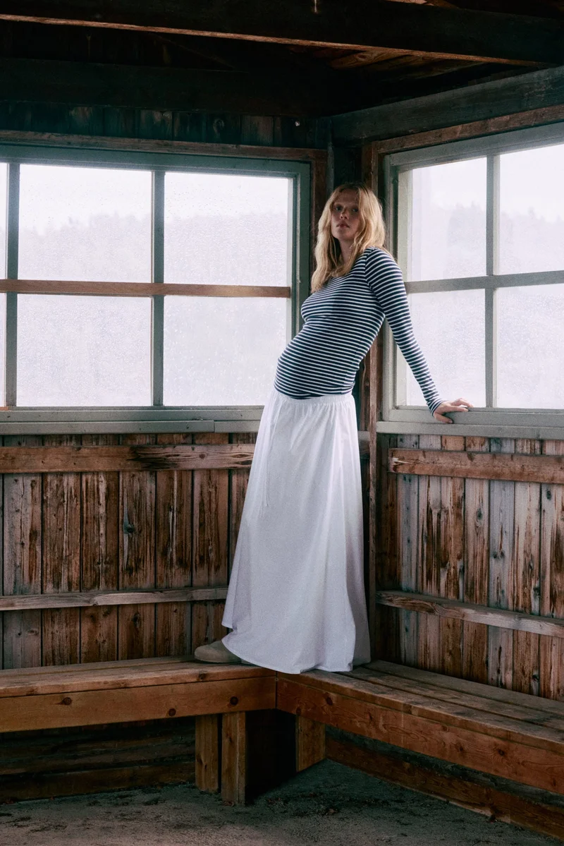 H&M MAMA Ribbed jersey top