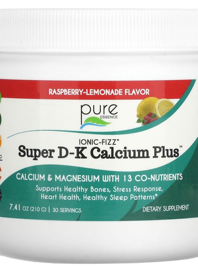 Pure Essence IonicFizz Super DK Calcium Plus RaspberryLemonade 7.41 oz (210 g) 