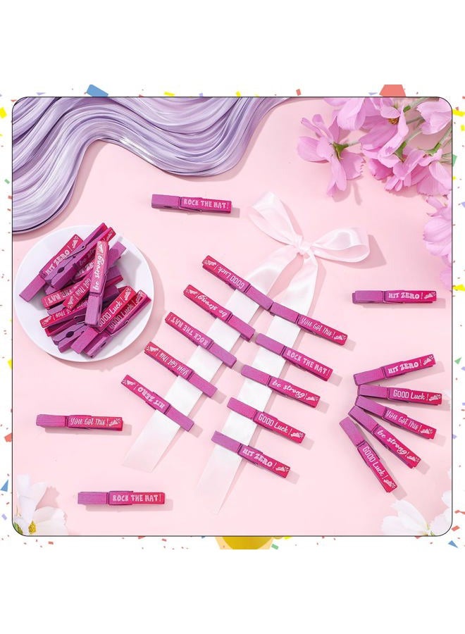 Kigeli 30 Pcs Spirit Clips Cheer Pins Cheerleader Gifts Clothes Pins for Backpacks Competition Glittered for Team Cheer Gifts Stuff Supplies Party Favors Accessories Bulk(Pink, Purple,Gradient) - Image 2