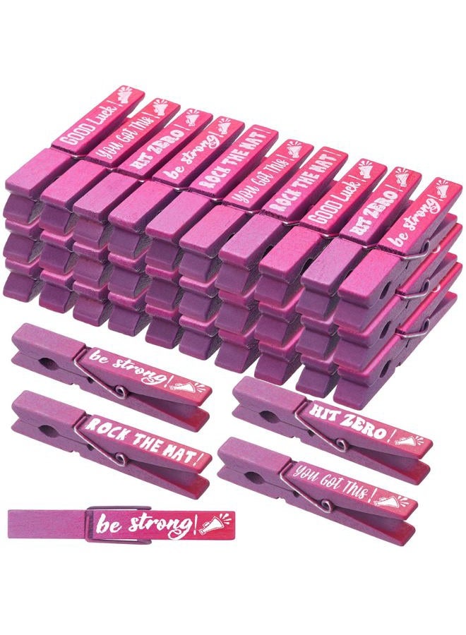 Kigeli 30 Pcs Spirit Clips Cheer Pins Cheerleader Gifts Clothes Pins for Backpacks Competition Glittered for Team Cheer Gifts Stuff Supplies Party Favors Accessories Bulk(Pink, Purple,Gradient) - Image 1