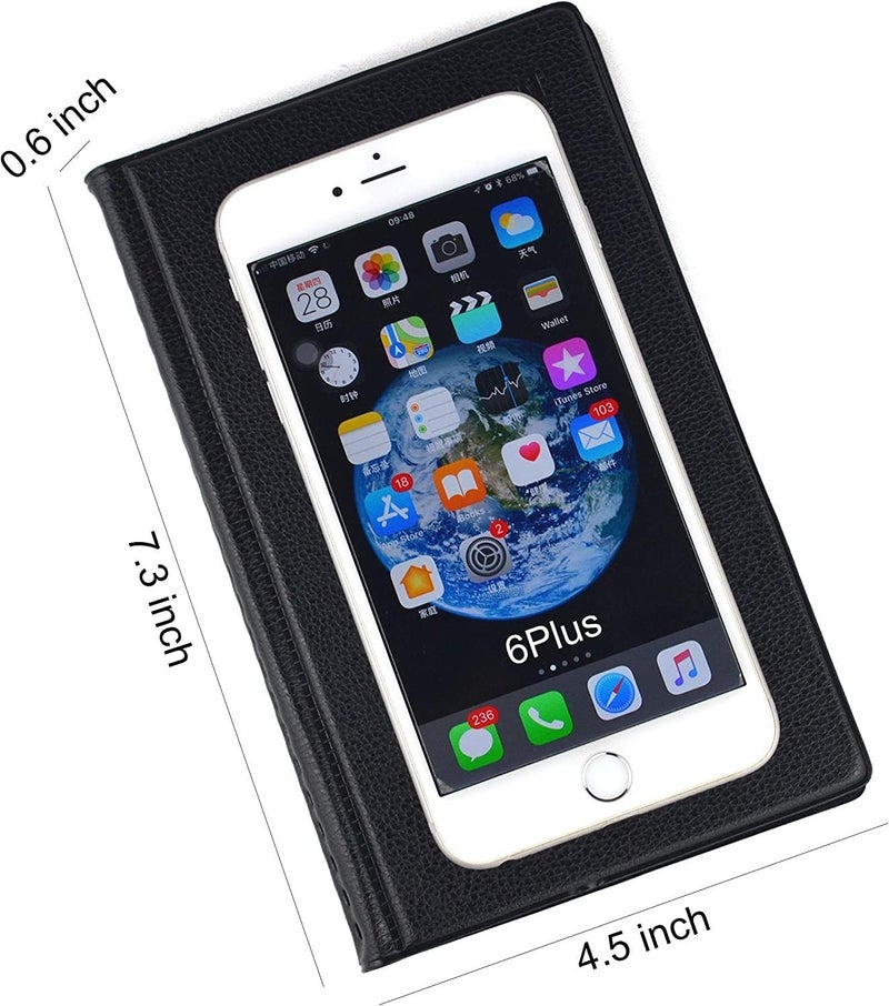 CareTick 240 Business Card holder Book Business Name Card Organizer Professional Book PU Leather office Journal Credit Card Holder Book Slim Wallet for Men & Women (BCH-240) - Image 5