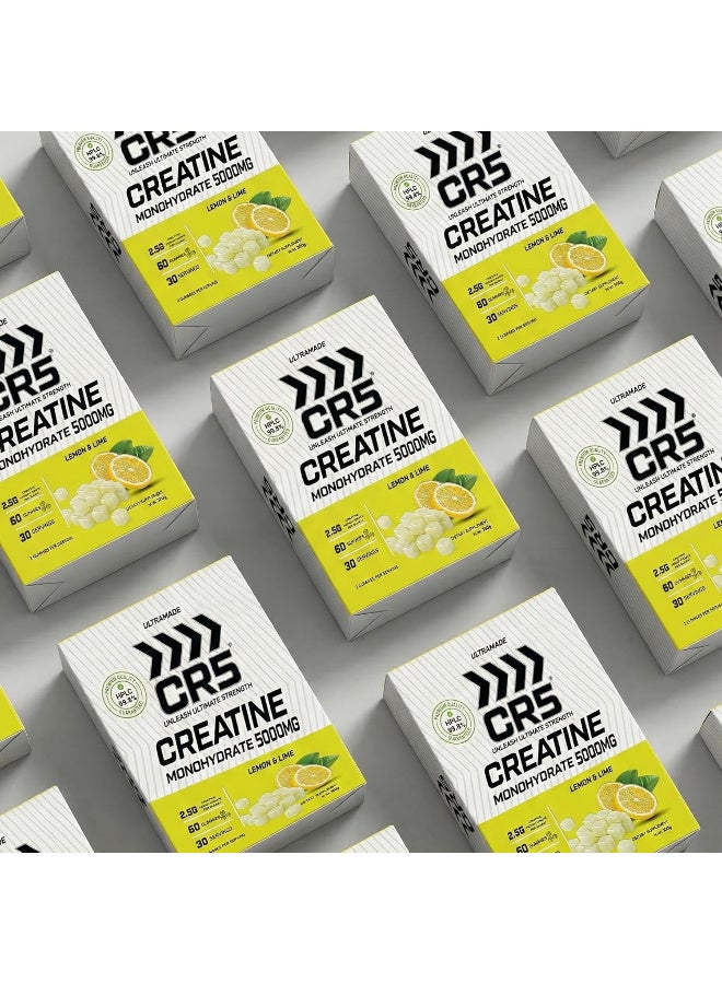 CR5 Creatine Gummies 5000mg for Women & Men - 90 Sugar-Free Vegan Gummies - Creatine Monohydrate - Natural Lemon Flavour - Non-GMO & Gluten-Free - 1 Month Supply - Image 2